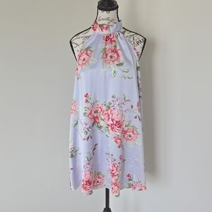 Lulu's Lavender Floral Mini Dress
